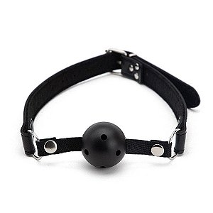 MORDAÇA DE COURO COM BOLA SI