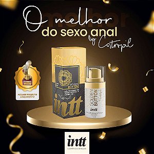 GEL FACILITADOR ANAL COM MICROPARTÍCULAS DE OURO GOLDEN BUTTON 23K BY CASTROPIL 17ML INTT