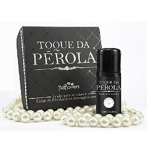 TOQUE DA PÉROLA LOÇÃO E COLAR DE PÉROLAS PARA MASSAGEM SENSUAL HOT FLOWERS