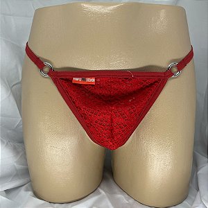 CUECA FIO RENDA VERMELHA FRANTZ