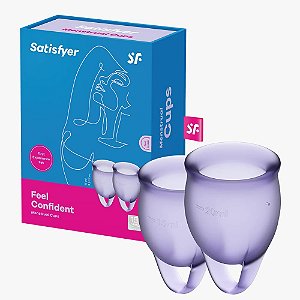 COLETOR MENSTRUAL FEEL CONFIDENT SATISFYER LILÁS