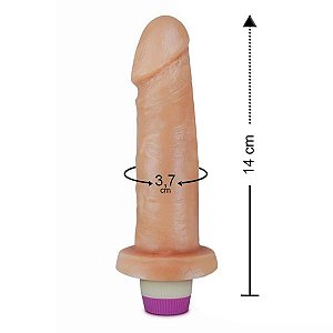 PENIS TRADICIONAL COM VIBRO 14X3,7CM