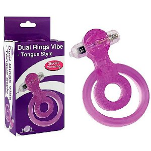 ANEL PENIANO DUPLO COM VIBRADOR DOUBLE RING