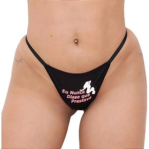 CALCINHA FETICHE "EU NUNCA DISSE QUE PRESTAVA" + CHOCKER