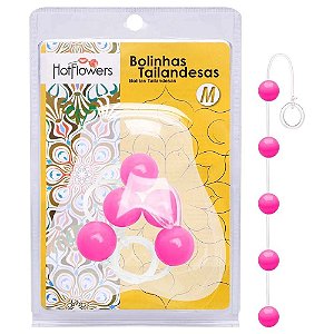 BOLINHAS TAILANDESAS MÉDIA 26MM HOT FLOWERS