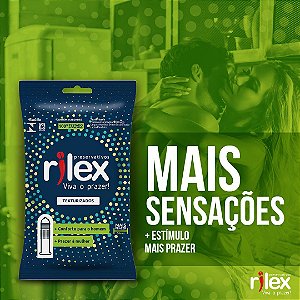 PRESERVATIVO TEXTURIZADO 3 UNIDADES RILEX