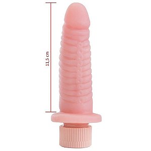 PÊNIS VIBRADOR CONTROLE INTERNO 12,5 X 3,5CM HOT FLOWERS