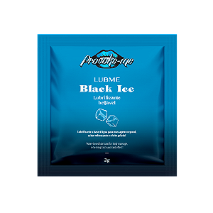 LUBRIFICANTE SACHÊ LUBME BLACK ICE BEIJÁVEL 3G PROVOKE-ME