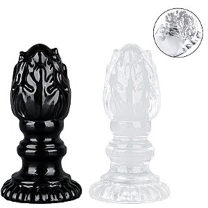 PLUG ANAL EM SILICONE COM TEXTURA 13,0X4,5CM SI