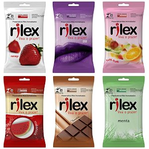 PRESERVATIVO AROMATIZADO COM 3 UNIDADES RILEX