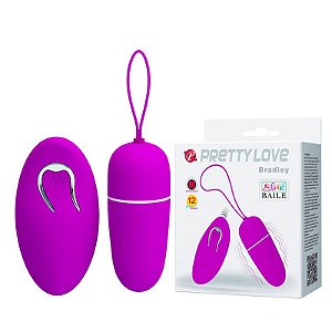 VIBRADOR BULLET SEM FIO 12 NIVEIS DE VIBRAÇÃO BRADLEY PRETTY LOVE