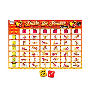 JOGO DE TABULEIRO DUELO DO PRAZER 36 POSIÇÕES