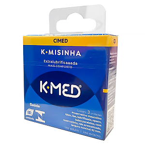 PRESERVATIVO TRADICIONAL 3 UNIDADES K-MISINHA K-MED