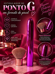 VIBRADOR EM FORMATO DE PINCEL DE MAQUIAGEM SI