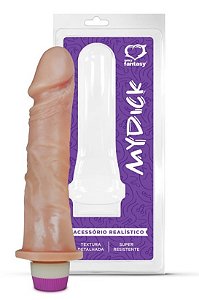 PÊNIS COM VIBRADOR INTERNO 18X4,4CM SEXY FANTASY