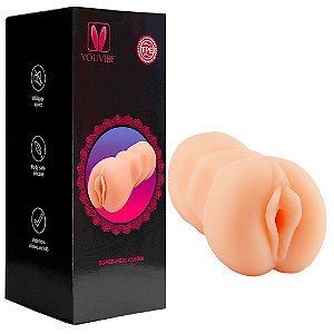 MASTURBADOR MASCULINO COM FORMATO DE VAGINA EM CYBERSKIN AGHATA PUSSY YOU VIBE