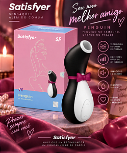 SATISFYER PRO PENGUIN ESTIMULADOR CLITORIANO COM 11 INTENSIDADES DE PULSAÇÃO