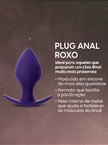 PLUG ANAL EM SILICONE COM PESO INTERNO INTT