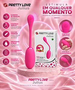 VIBRADOR BULLET RECARREGAVEL JULIUS PRETTY LOVE