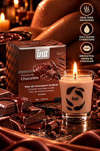 VELA PARA MASSAGEM BEIJÁVEL CHOCOLATE 40G INTT