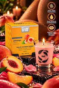 VELA PARA MASSAGEM BEIJÁVEL PÊSSEGO 40G INTT