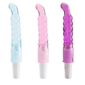 VIBRADOR DE PONTO G ANELADO EM JELLY 16X2CM SI
