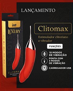 ESTIMULADOR CLITORIANO E VIBRADOR CLITOMAX LUXURY INTT