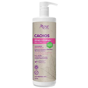 Ativador Modelador Cachos Vegano Anti Frizz Apse 1lt