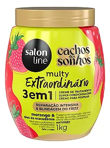 Creme para Pentear Salon Line Cachos dos Sonhos Morango 1kg
