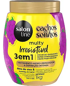 Creme para Pentear Cachos dos Sonhos Salon Line Uva 1kg