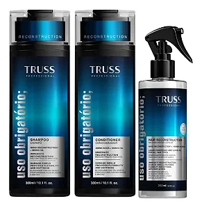 Kit Truss Uso Obrigatório sham cond spray reconstrução capilar