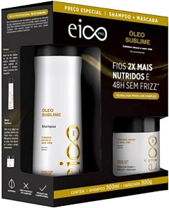 Kit Eico Shampoo 300ml Máscara Creme 300ml Óleo Sublime