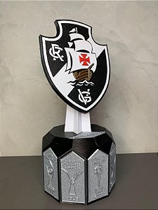 Troféu Decorativo Maiores Conquistas Vasco 23 cm altura Personalizável