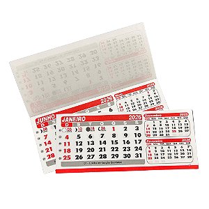 150 Unidades Refil Pvc Calendário De Mesa Bloco Grande 2026 15,5x6,5
