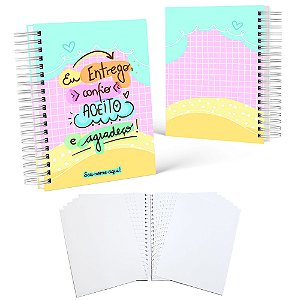 Caderno De Desenho 90g A5 Folhas Removíveis Sketchbook Personalizado Com Nome