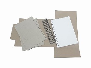 5 Kit Agenda Miolo 2024 Papelão Wire-o Desmontado para Artesanato