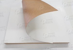 Papel Cartão Duplex 250g A4 Branco Frente e Verso Kraft para Artesanato 250 Folhas 21x29,7 cm