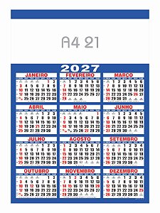 100 Calendários Folhinha De Parede A4 2027 Para Personalizar impressora a jato de tinta e laser