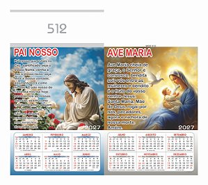 100 Calendários 2027 Para Jato de Tinta Folhinha De Parede Linha 512 a 521