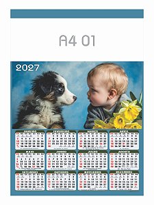 100 Calendários Folhinha De Parede A4 2027 Para Personalizar impressora a jato de tinta e laser