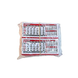 500 Refil Pvc De Calendário De Mesa 2027 Bloco Grande 15,5x6,5