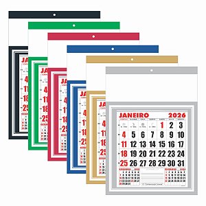 150 Folhinha De Parede Calendários 2026 Sem Personalização 27x37 Comercial 40