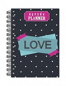 Agenda Planner Permanente Mensal Planejamento Anual Love