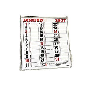 30 Calendário De Parede Bloco Agenda Comercial 2027 21x22 Folhinha