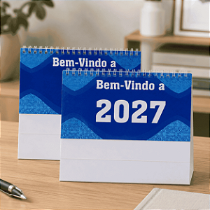50 Calendários de Mesa 2027 Espiral Folhinha Sem Personalizar