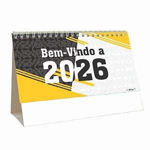 50 Calendários de Mesa 2026 Corporativo Folhinha Sem Personalizar