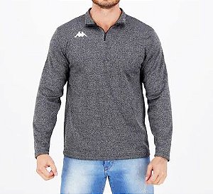 Blusa Kappa Charles Cinza Mescla Tam P