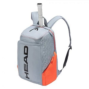 Mochila Head Rebel Cinza e Laranja