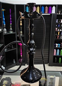 Narguile Love Hookah Preto com Prato Coroa