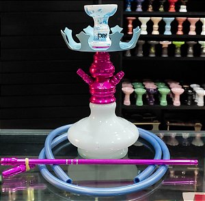Narguile Brisas Rosa Coroa Rosh Mini Pro Hookah